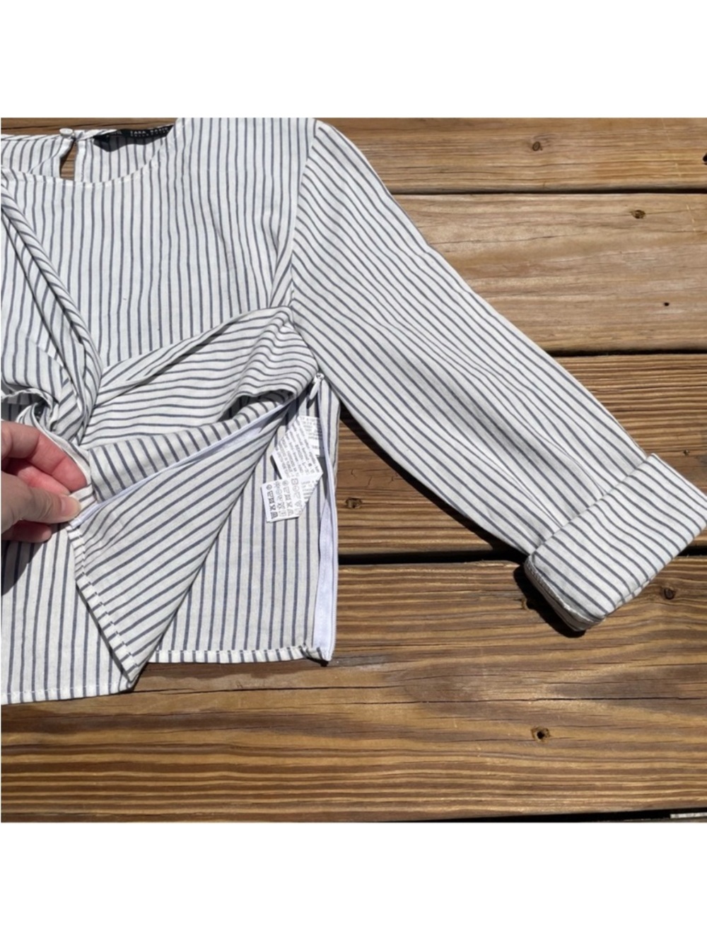 Zara Basic Collection Striped Top - Picture 5 of 6